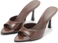 High Heel Mules for Women Slip On Open Pointed Toe Classy Shoes