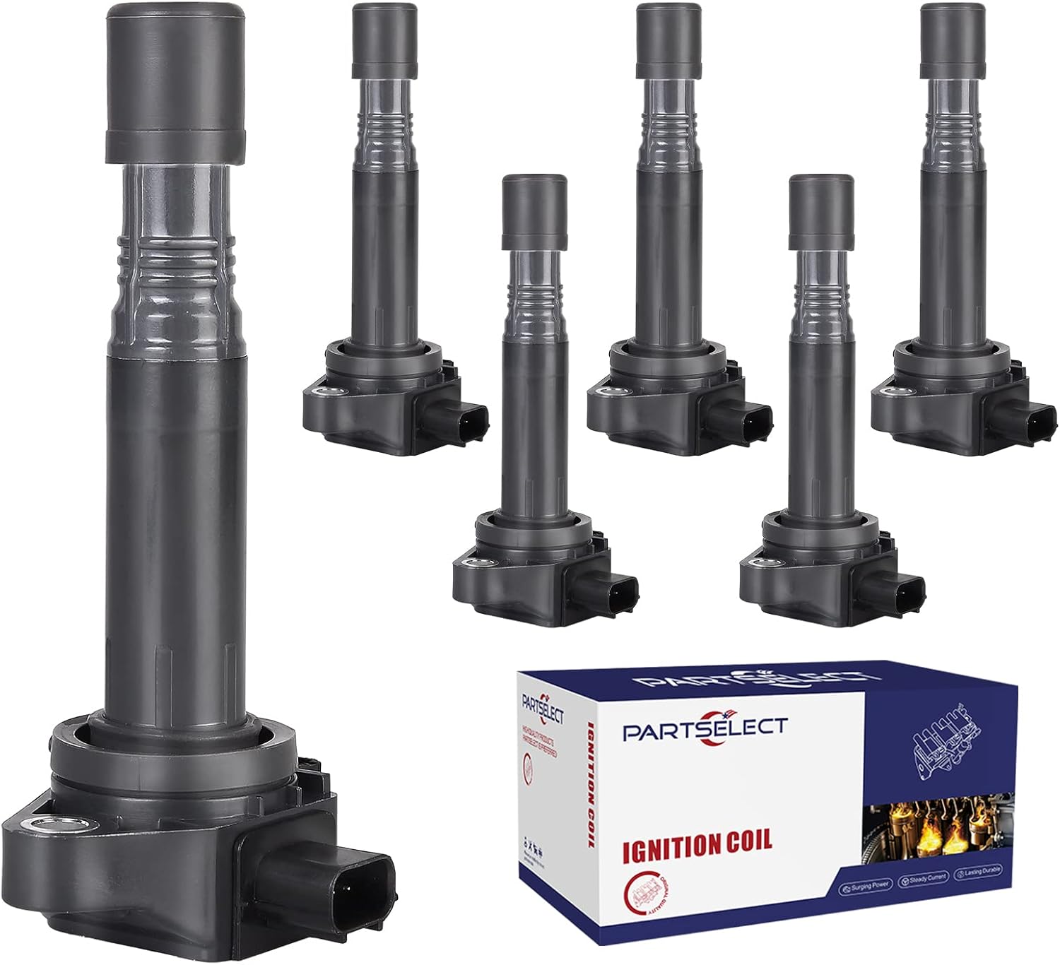 6PCS Ignition Coil Pack UF713 Replacement for Honda Vehicles
