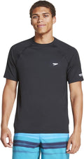 Speedo Men's UV Swim Shirt Short Sleeve Regular Fit - UPF 50 Guard