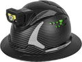 GREEN DEVIL Matrix Full Brim Hard Hat with Headlight - Vented Safety