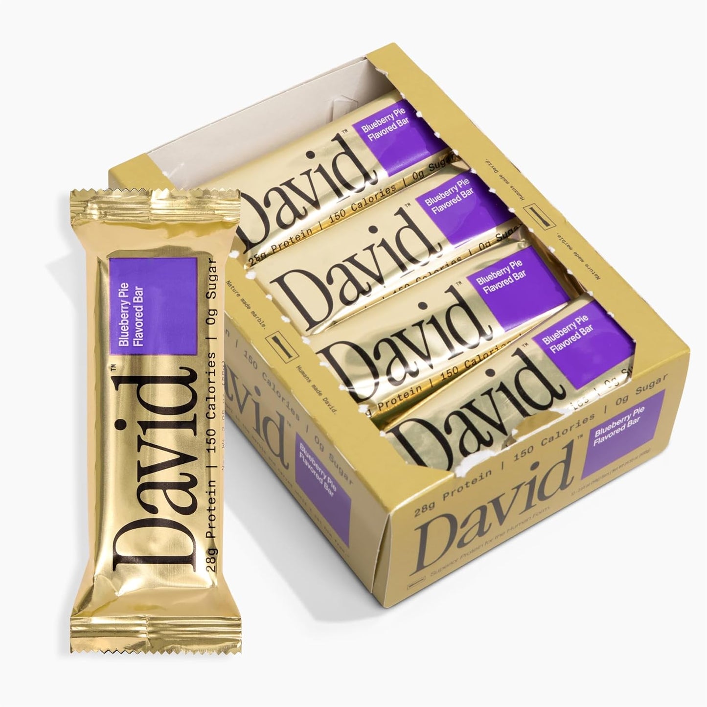 David High Protein Bars No Sugar - Blueberry Pie Flavor Pack