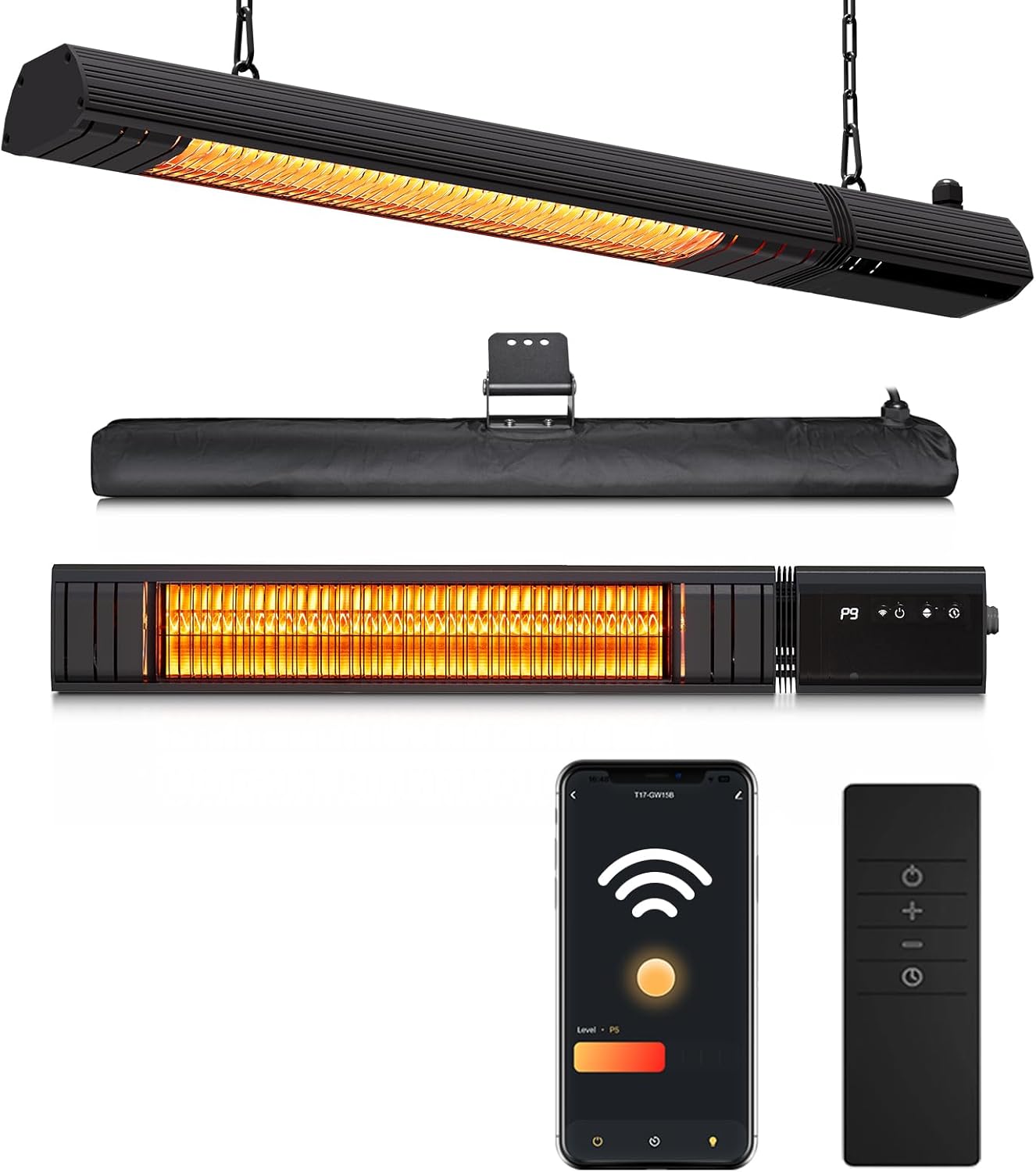 Ceiling Electric Outdoor Heater 1500W Infrared for Patios