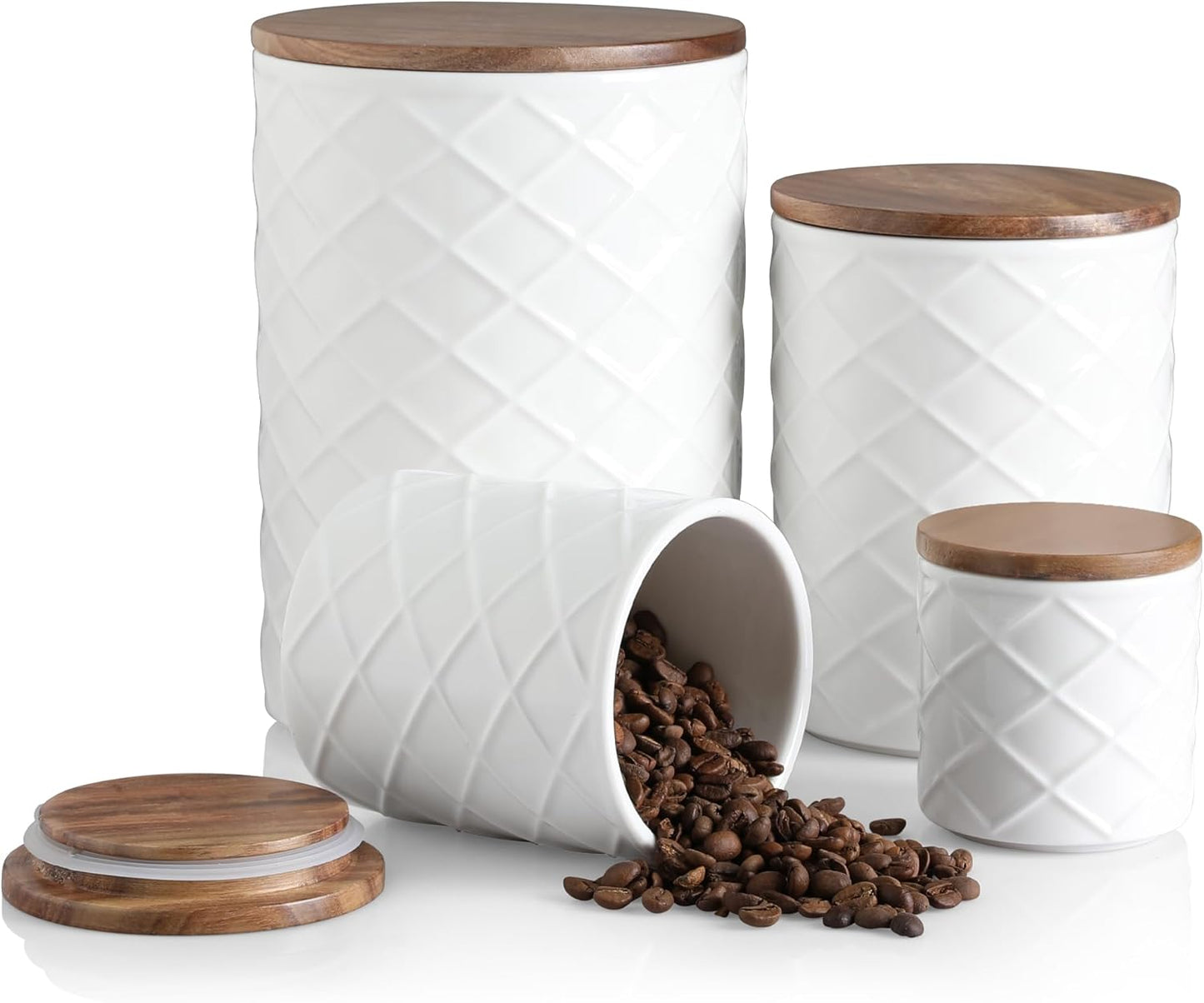 Sweejar Ceramic Canisters Set for Kitchen Storage and Style