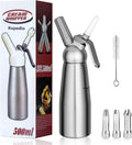 500mL Aluminum Cream Maker - 3 Nozzles - Whipped Cream Delight