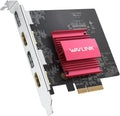WAVLINK 8K/4K PCIe 4 Monitor Card - Quad 4K DisplayLink