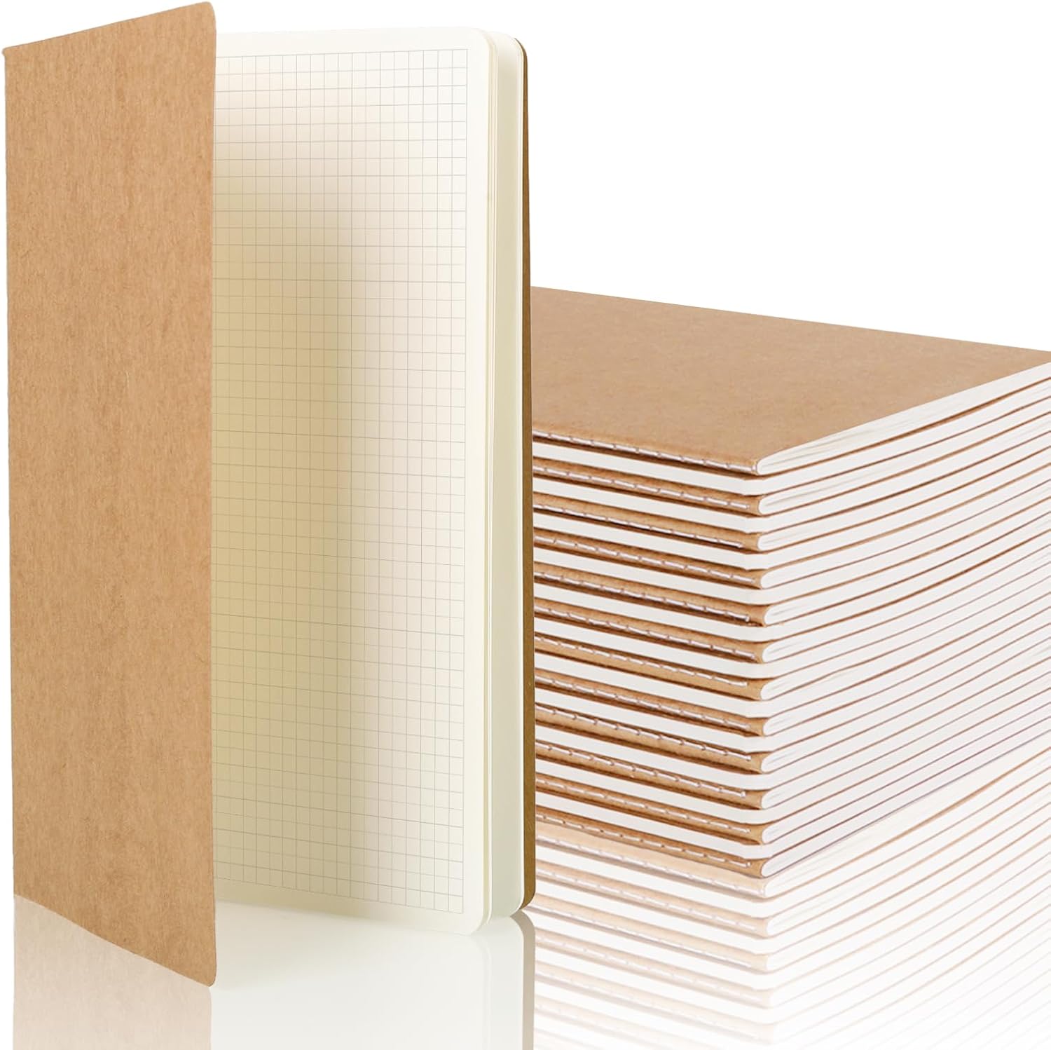 Square Grid A5 Notebook - 24 Pack Power for Productivity