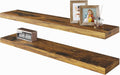 BAMEOS Floating Shelves 31W x 7D Rustic Brown - Space-Saving Wall