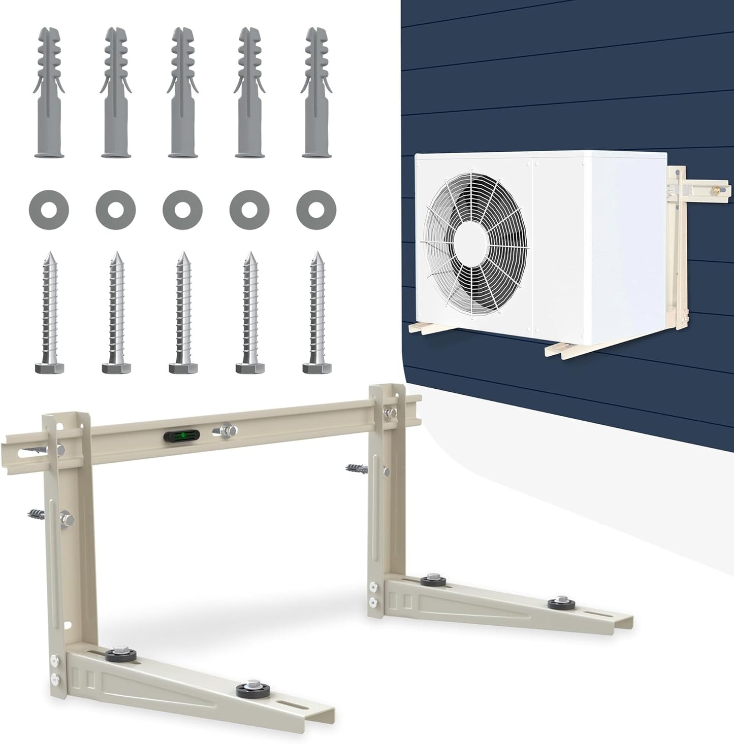 WEETALL Heavy-Duty Foldable Mini Split Bracket - Max 400 Lb Capacity