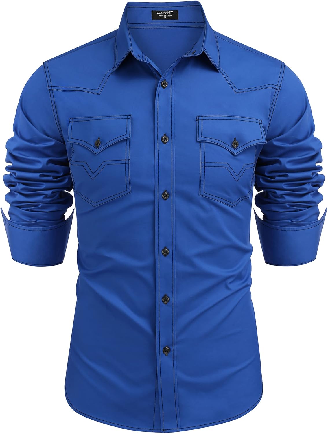 COOFANDY Men's Western Cowboy Shirts for Casual Style and Comfort