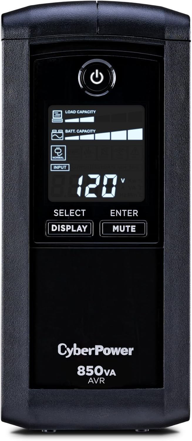 CyberPower CP850AVRLCD UPS Battery Backup with Surge Protection