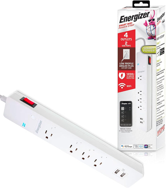 Power up 4 Devices with Energizer Smart Strip