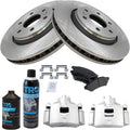 Front Brake Pad & Rotor Kit Semi-Metallic for 2006-08 Uplander