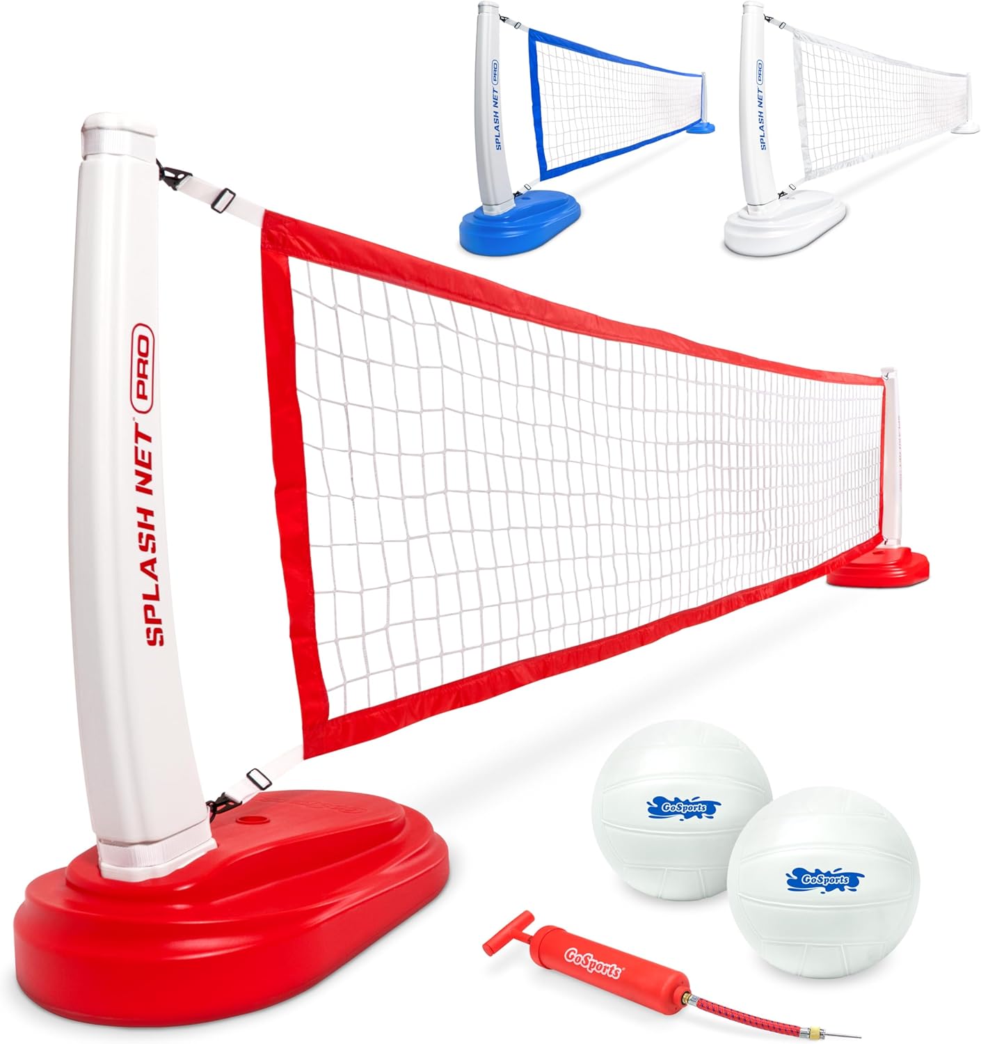 GoSports Splash Net PRO Pool Volleyball Net with Water Volleyballs