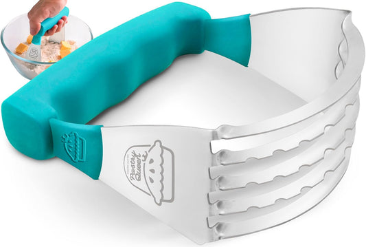 Heavy Duty Pastry Blender - Flaky Crust Master - Turquoise
