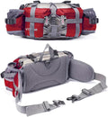 Outdoor Fanny Pack Hiking Fishing Waist Bag with Dual Bottle Holders