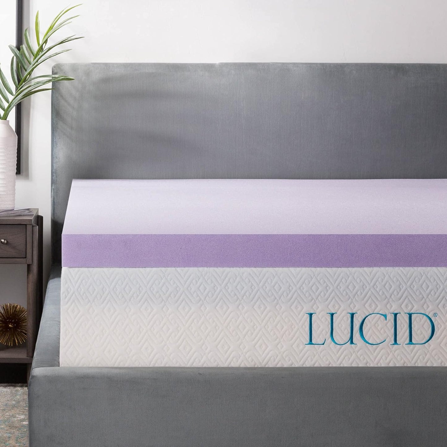 Lucid 3 Inch Lavender Infused Memory Foam Mattress Topper Review