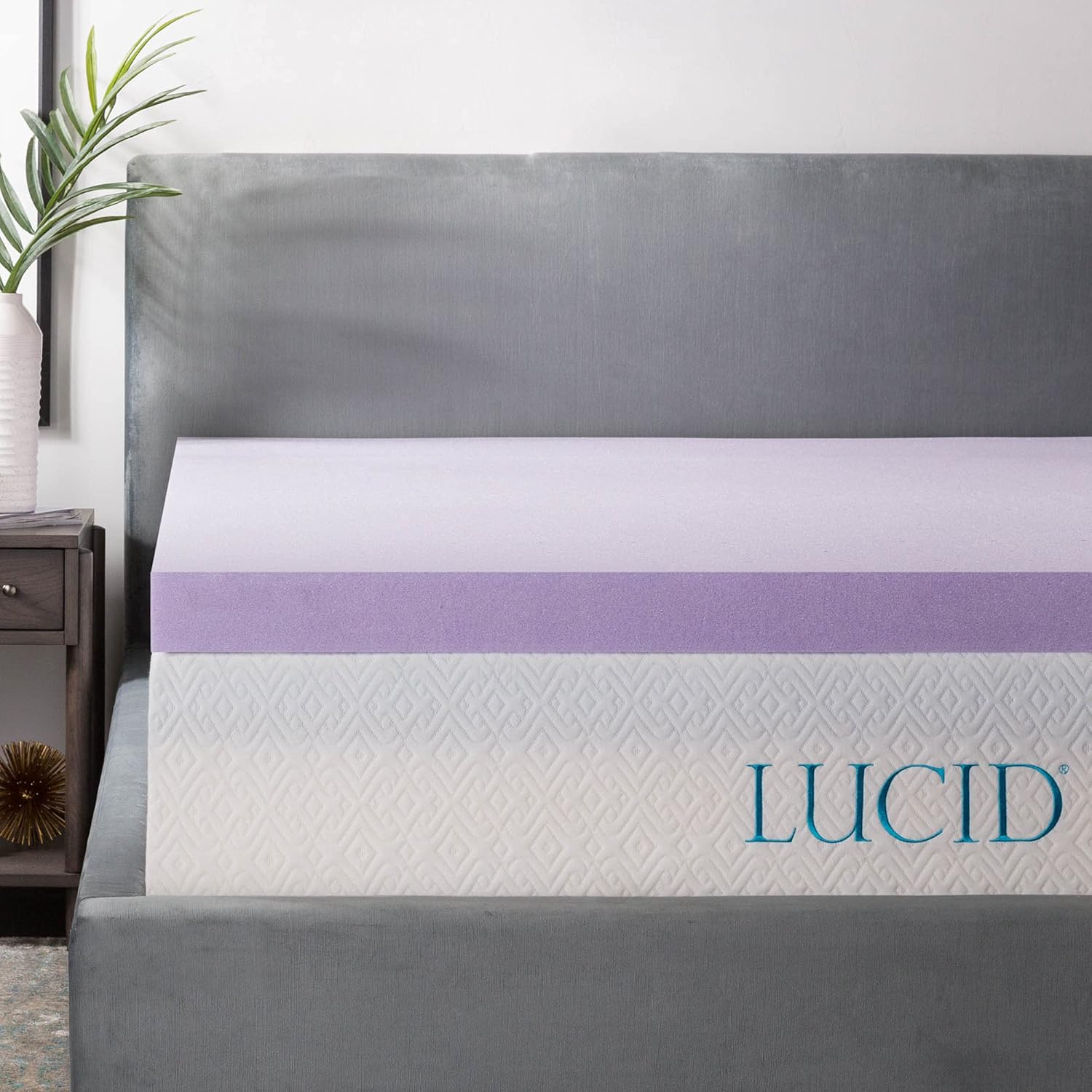 Lucid 3 Inch Lavender Infused Memory Foam Mattress Topper Review