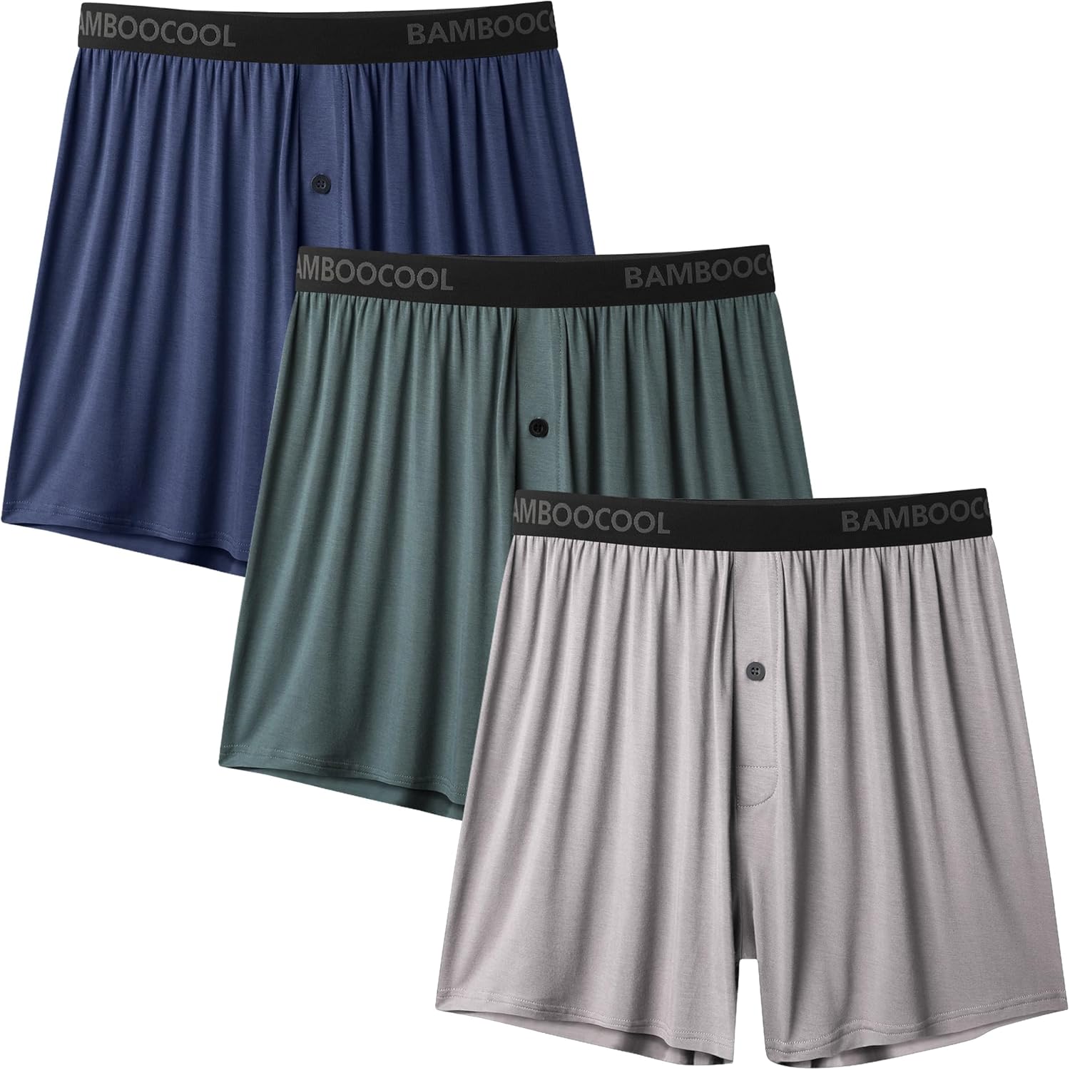 Bamboo Cool Mens Boxer Shorts Soft Comfortable Breathable Knit