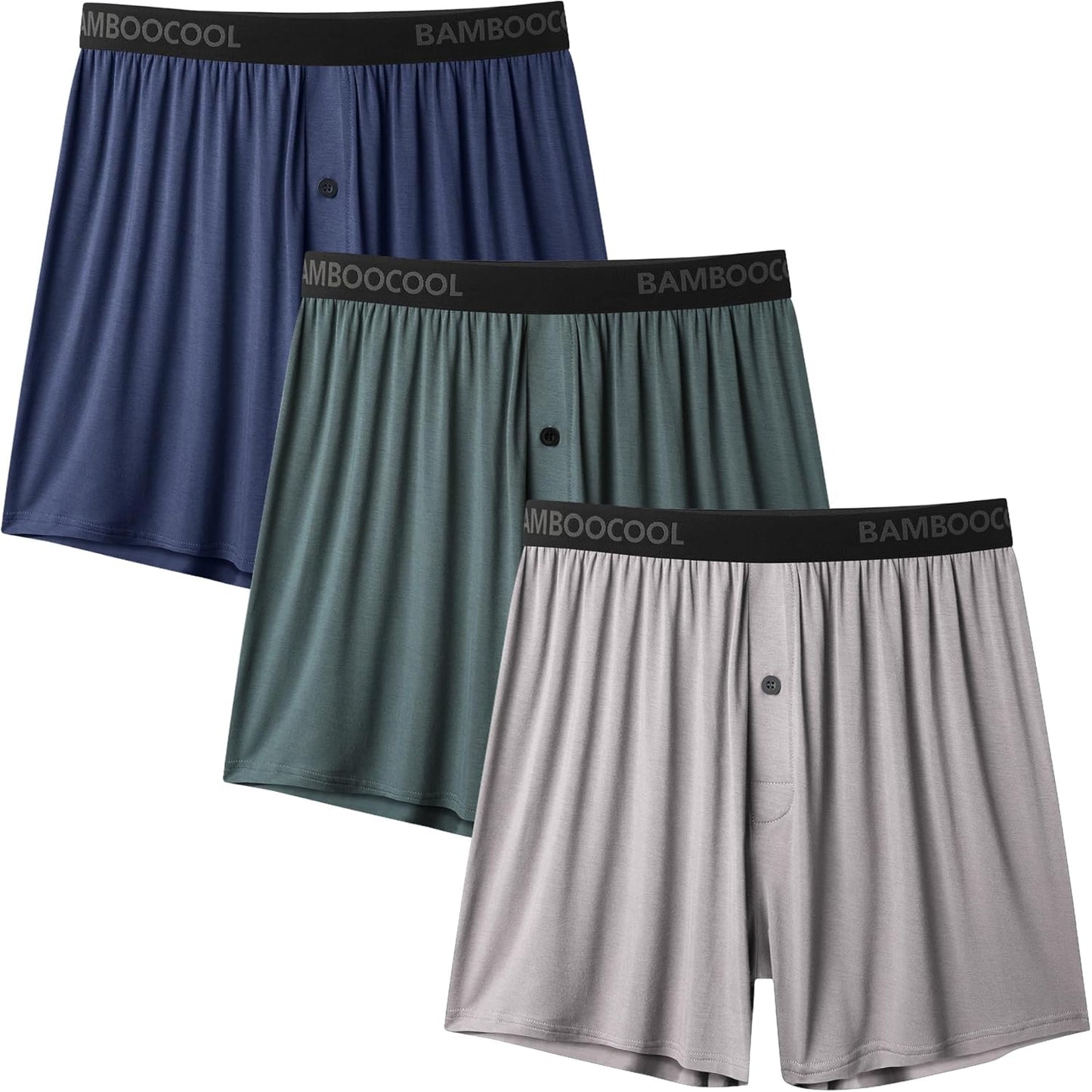 Bamboo Cool Mens Boxer Shorts Soft Comfortable Breathable Knit