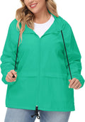 Avoogue Plus Size Raincoat Women Waterproof Hooded Windbreaker Shoes