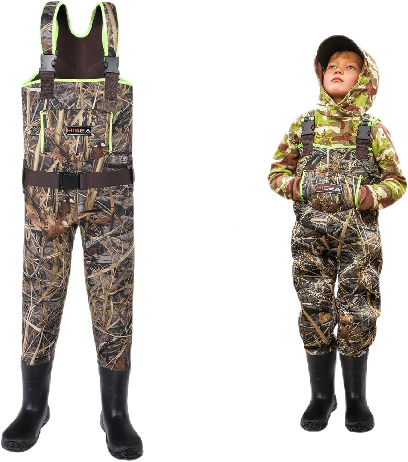 HISEA Kids Chest Waders for Toddler & Children Waterproof Fun