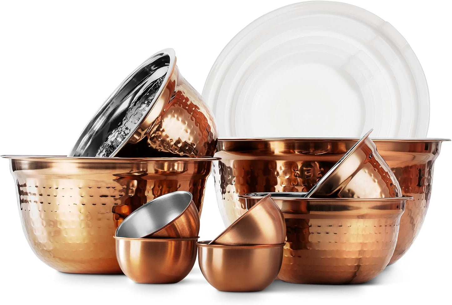 Stainless Steel Mixing Bowls Set with Airtight Lids for Kitchen