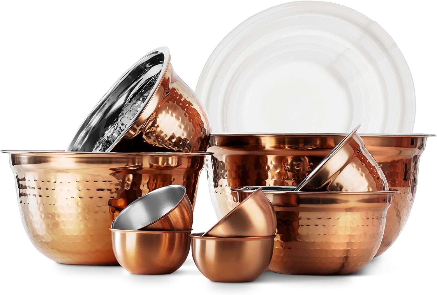 Stainless Steel Mixing Bowls Set with Airtight Lids for Kitchen