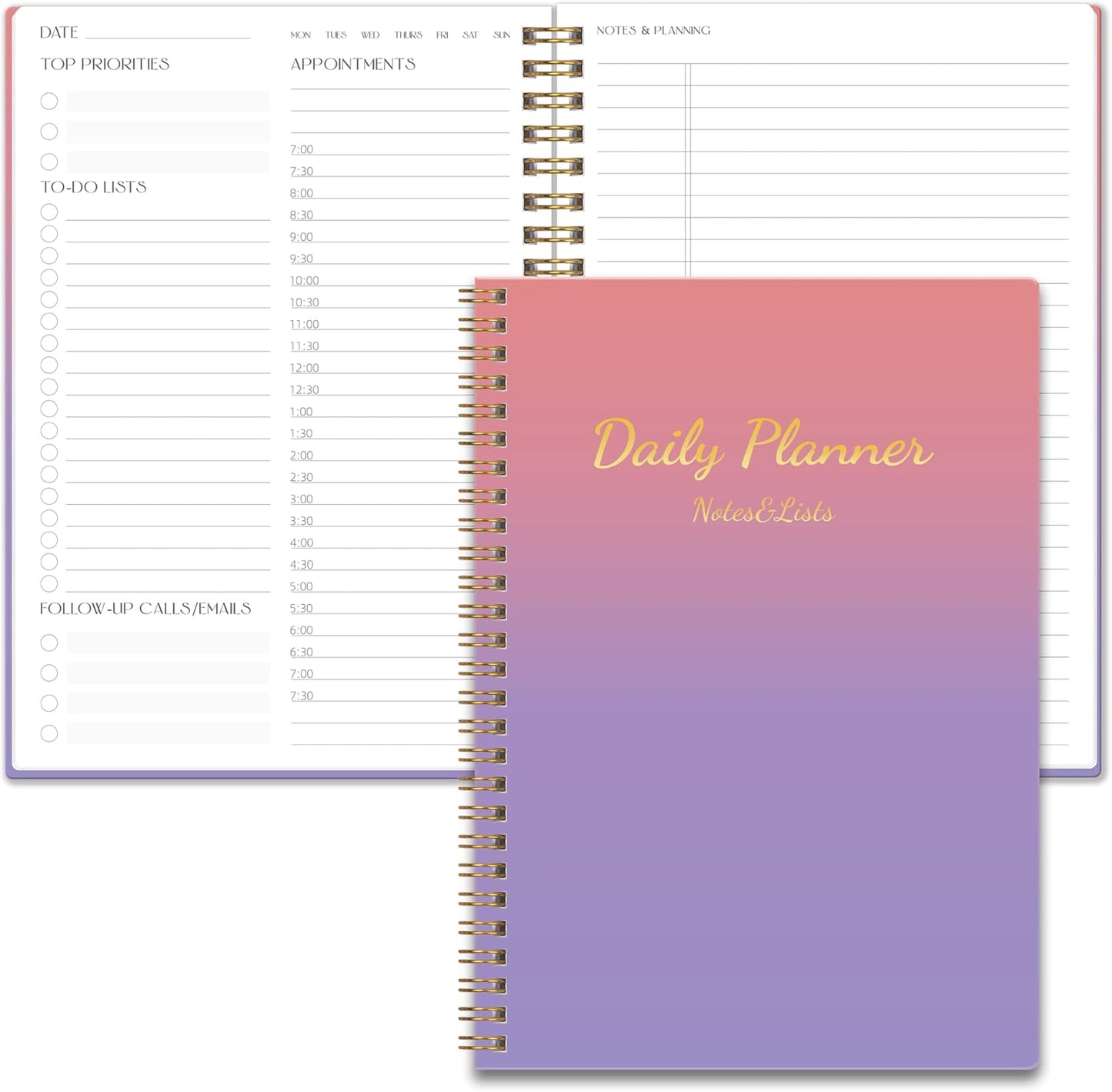 Purple Daily Planner: 80 Day Life Organizer