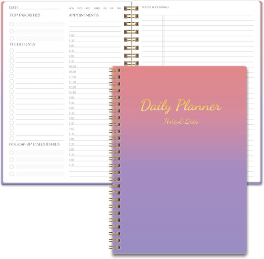 Purple Daily Planner: 80 Day Life Organizer
