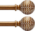 Gold Curtain Rods 2 Pack 36 to 88 in - Heavy Duty Decorative Rods