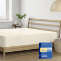 1000-Thread-Count King Fitted Sheet Ivory - 16in Deep Pocket