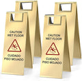 Durable Stainless Steel Wet Floor Caution Sign Set for Safety