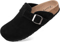 FITORY Womens Clogs Slip-on Potato Shoes Leather Mules (Style 9KQ8)