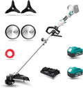 40V String Trimmer Cordless 14ft Electric Weed Wacker - Dual Batteries
