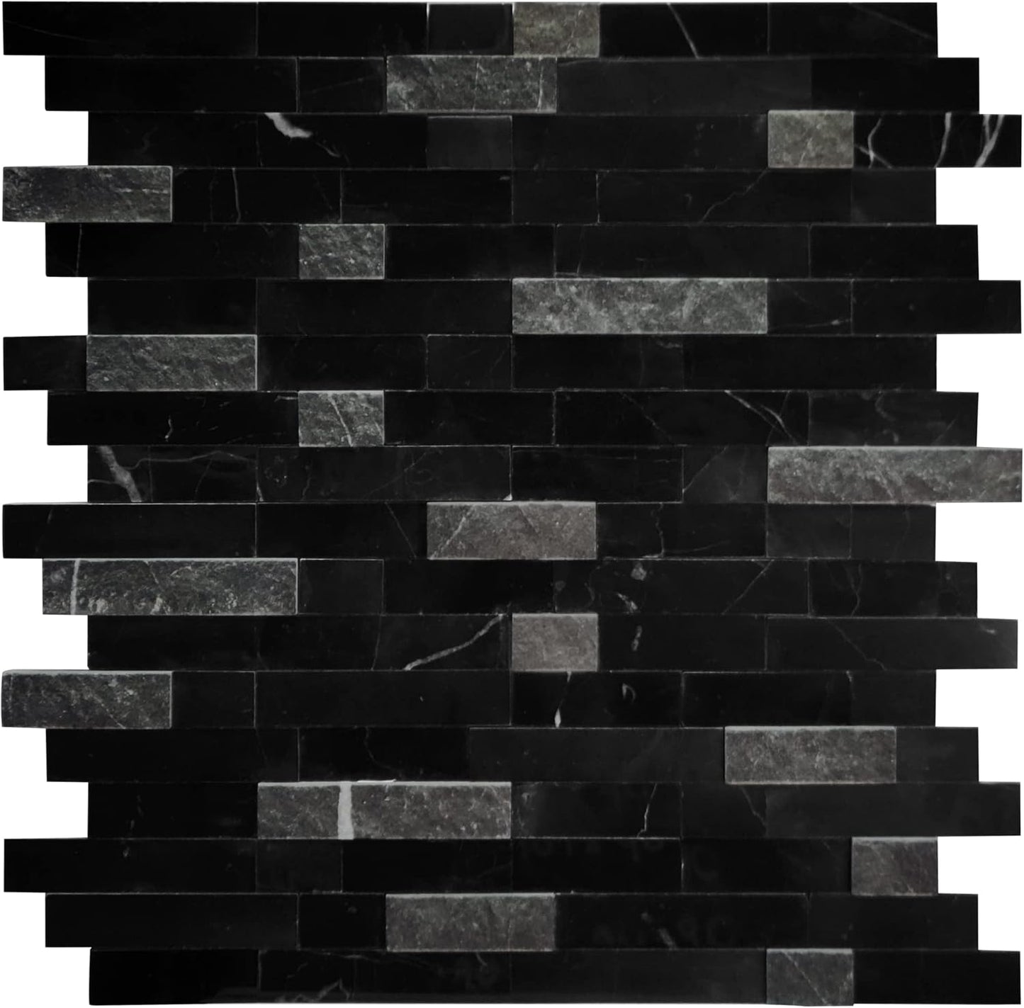 SUNWINGS Peel and Stick Mosaic Natural Stone Self Adhesive Tiles