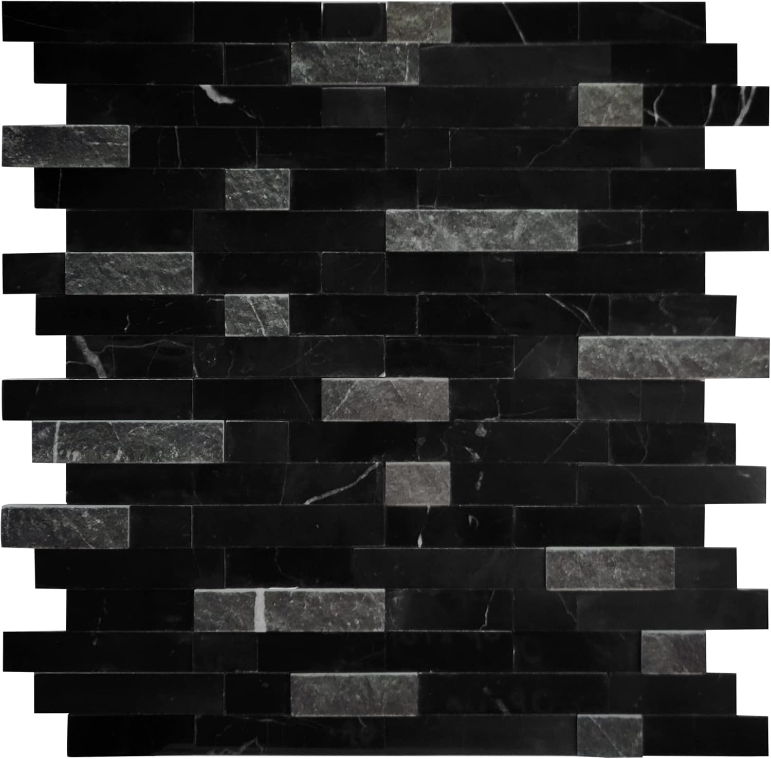 SUNWINGS Peel and Stick Mosaic Natural Stone Self Adhesive Tiles