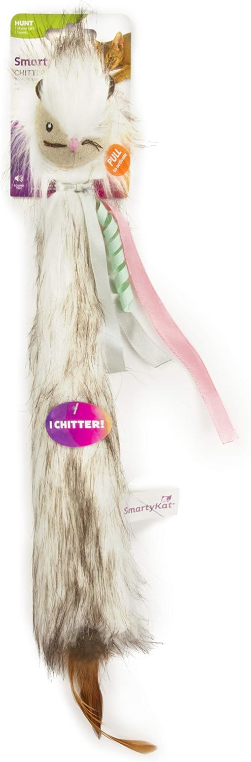 Interactive Squirrel Plush Cat Toy - Engaging Sounds!