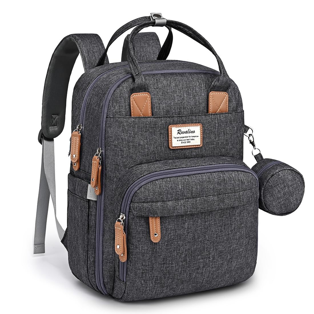 RUVALINO Large Capacity Waterproof Diaper Bag