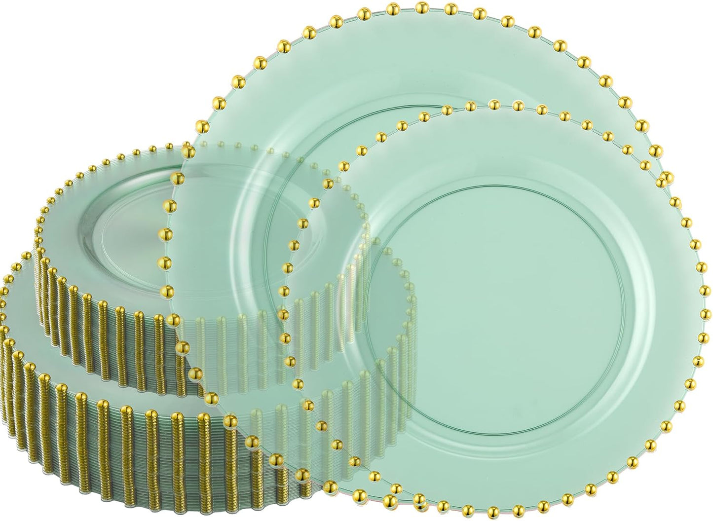 Elegant 128 Piece Combo Plastic Dinner Plates for Any Occasion