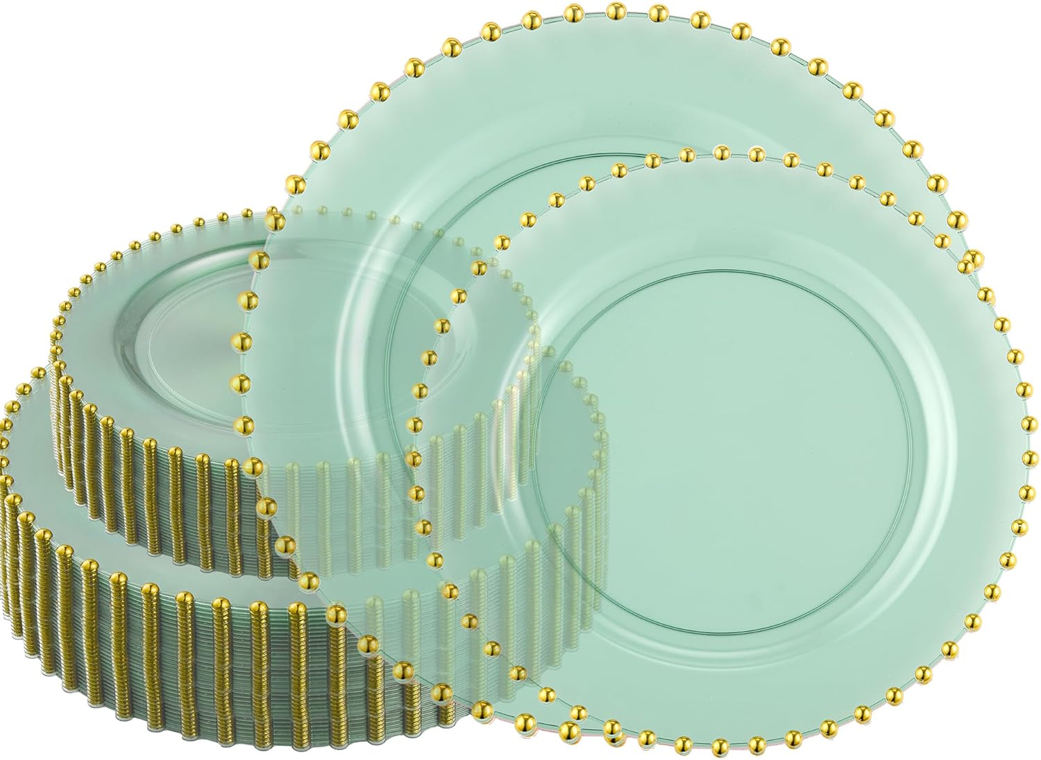 Elegant 128 Piece Combo Plastic Dinner Plates for Any Occasion