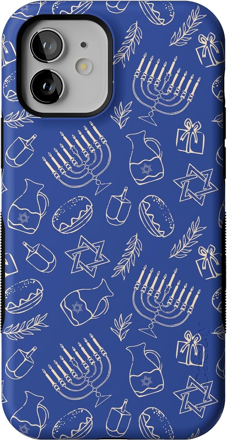 Bold Protective iPhone 12/12 Pro Case for Hanukkah Fun