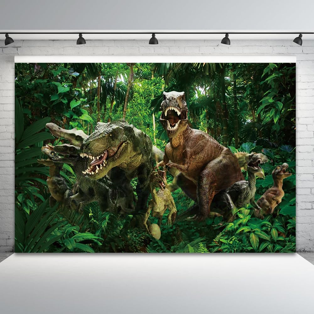 10x6.5ft Dinosaur Backdrop for Photography and Party Fun