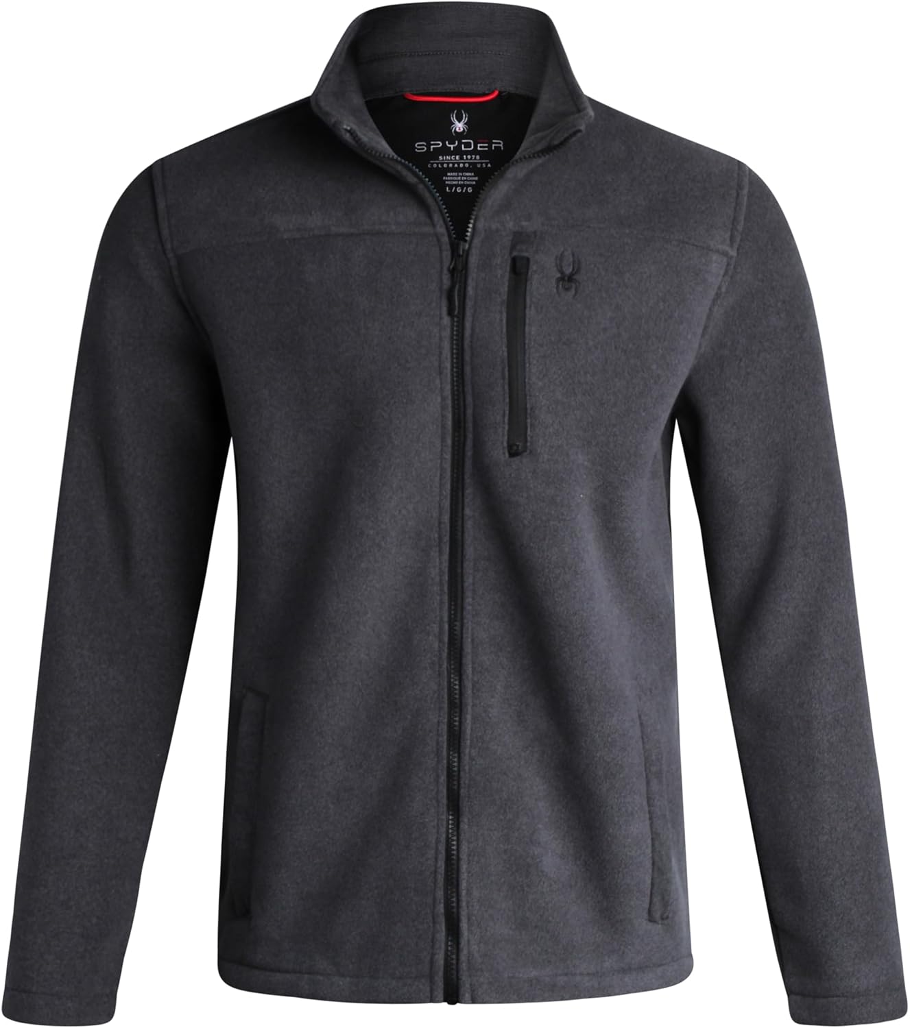 Spyder Mens Fleece Jacket - Warm Sherpa Lined Zip Up Outerwear