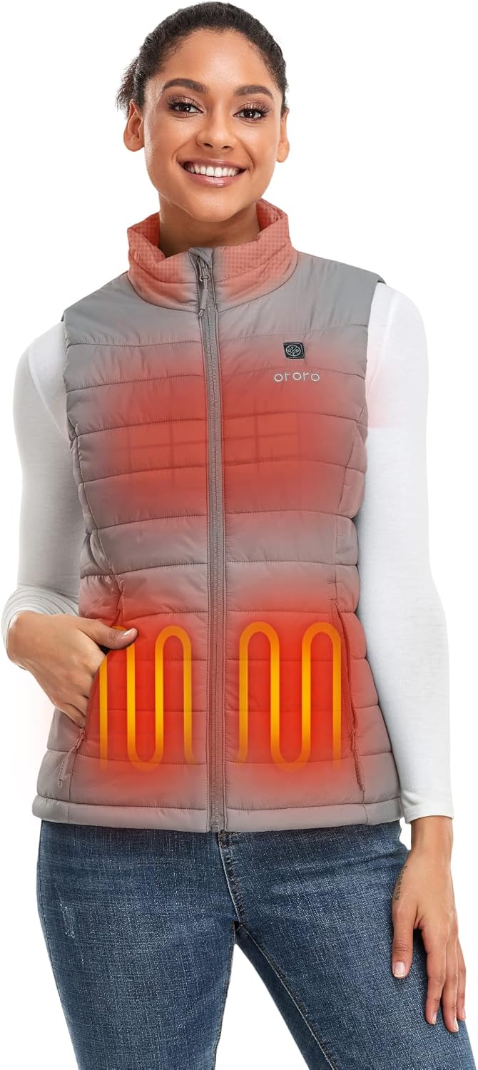 ORORO Women's Lightweight Heated Vest for Ultimate Warmth