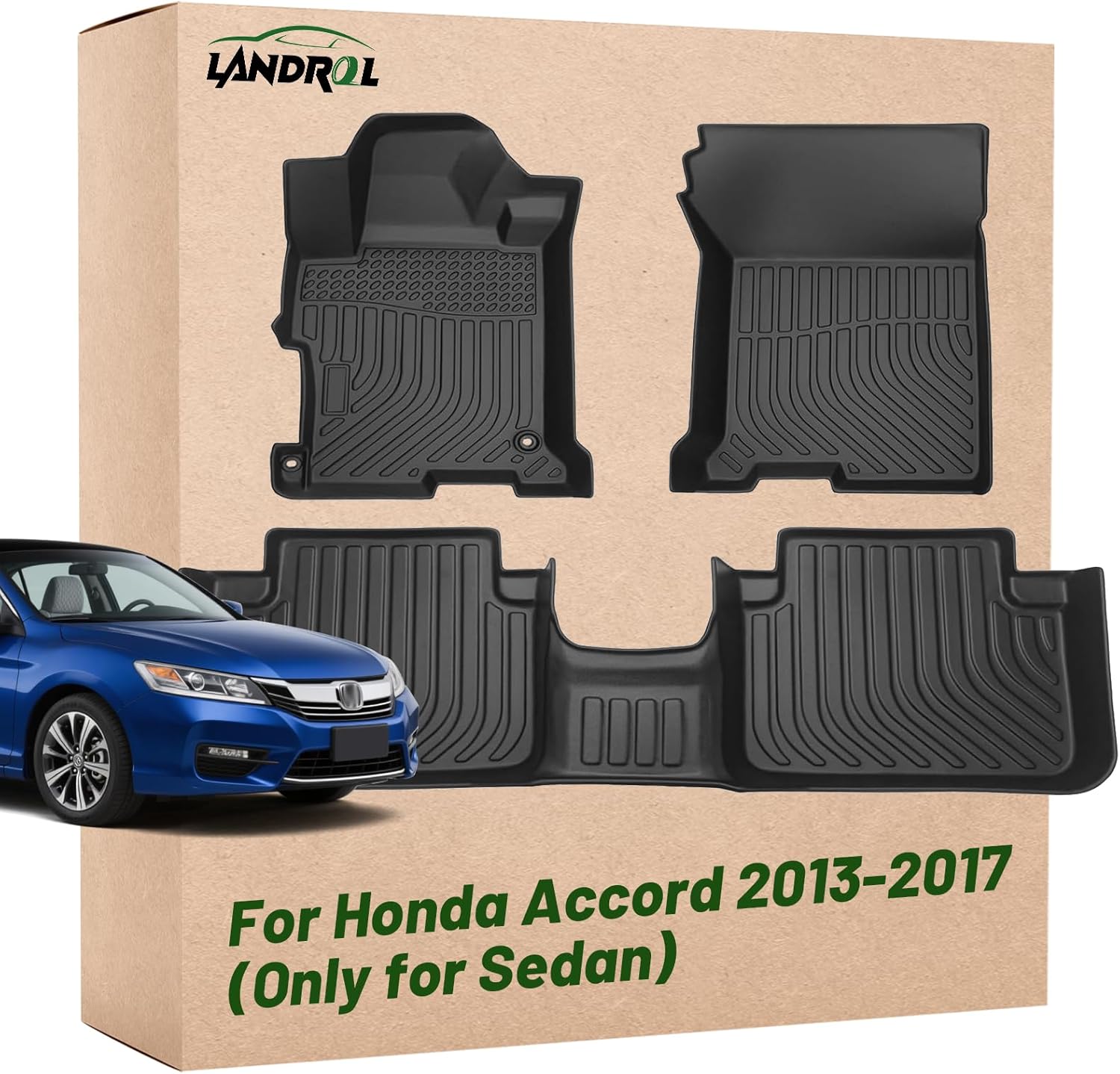 Car Floor Mats Replacement for Honda Accord 2013-2017 Sedan