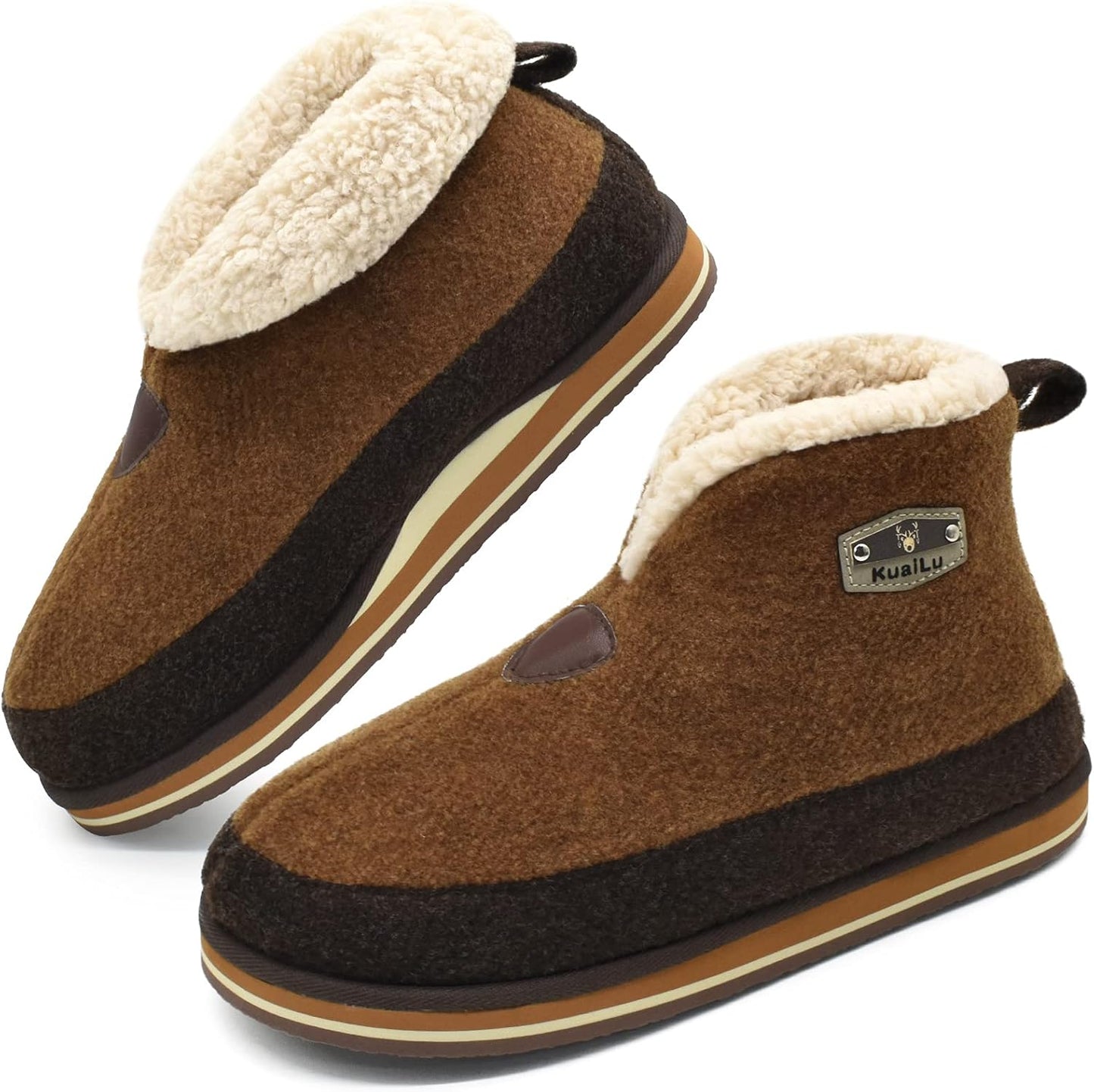 Cozy Memory Foam Booties for Men - Warm Plush Slippers