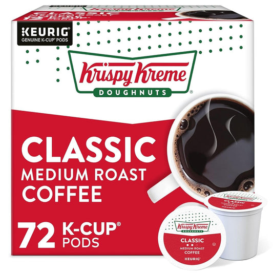 Krispy Kreme Classic Medium Roast K-Cup Pods for Keurig Machines