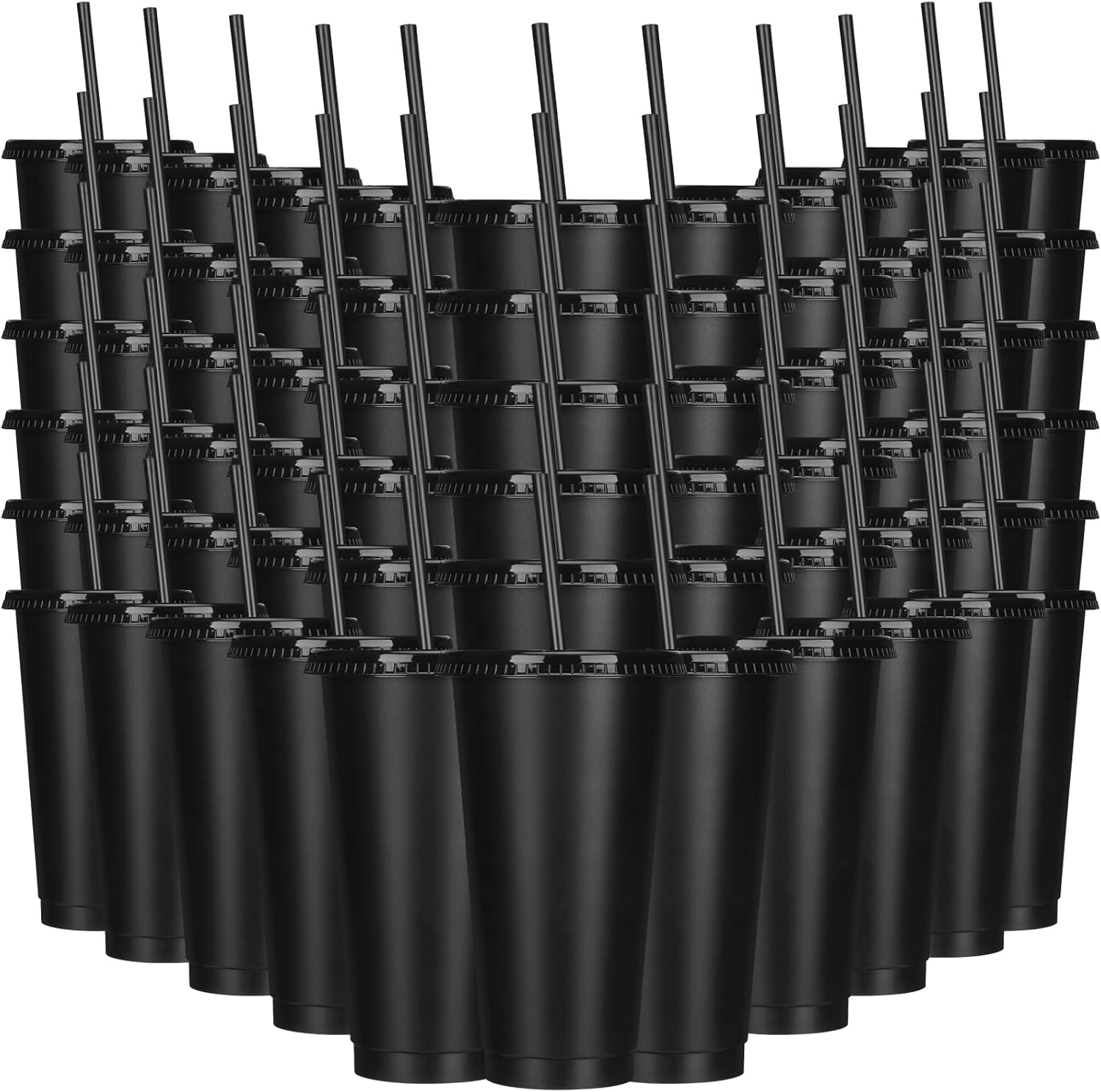 Bokon Tumbler with Straw and Lid - 24 oz Reusable Cups Bulk