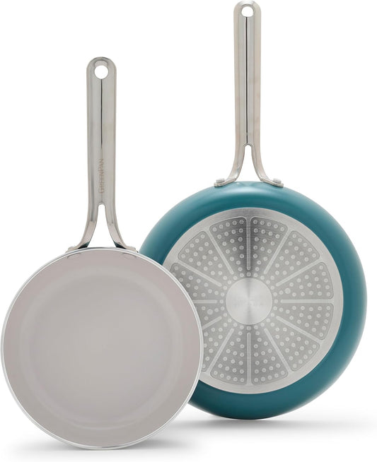 GreenPan Nova 8 & 10 Frying Pan Skillet Set for Every Kitchen