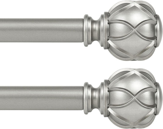 KAMANINA 1 Inch Curtain Rods for Stylish Window Treatments